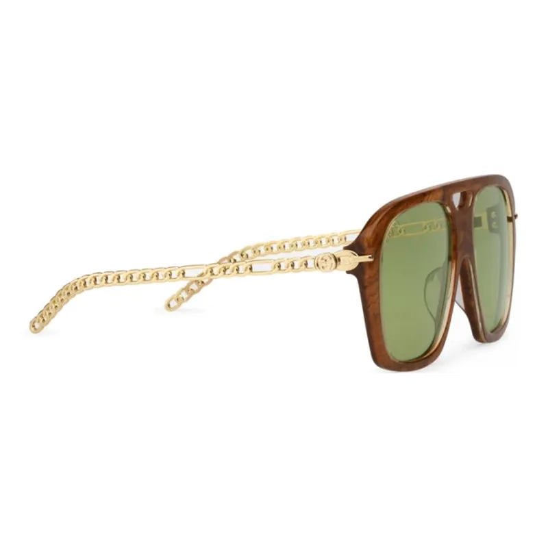 GUCCI Aviator Sunglasses Unisex Tortoiseshell-0