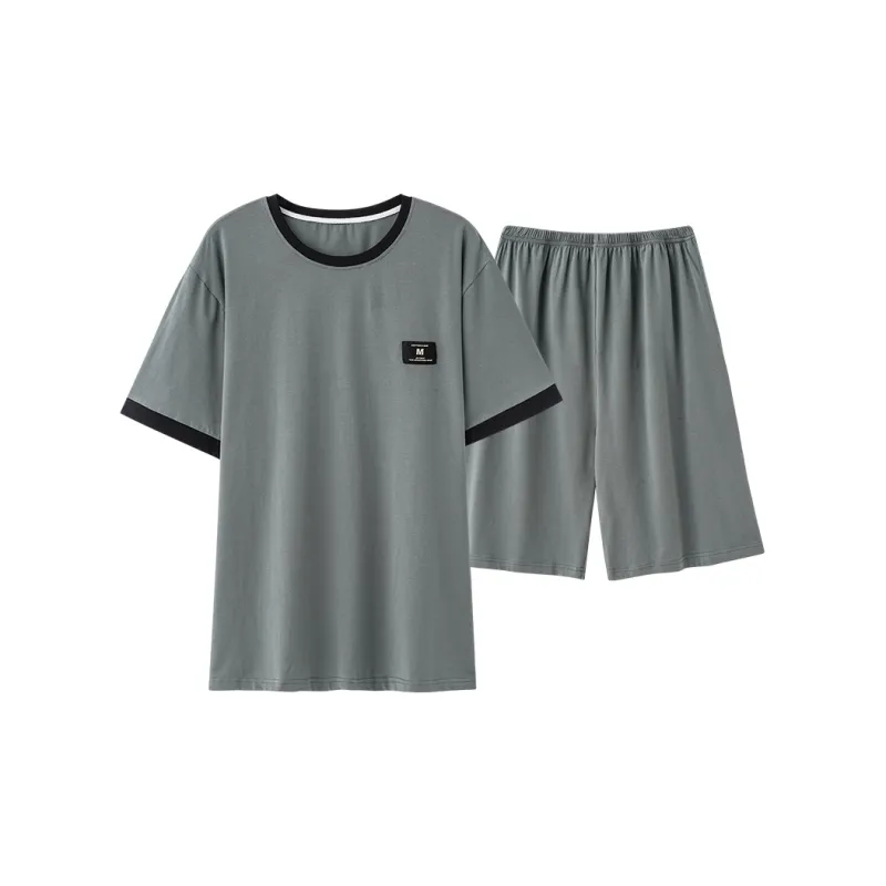 Chun Xi Pajama Set Men's Slate Gray-0