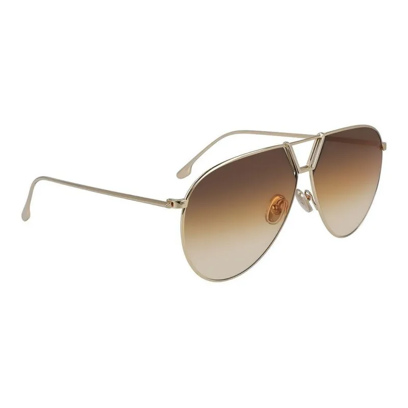 Victoria Beckham Aviator Sunglasses Women's Gold-1