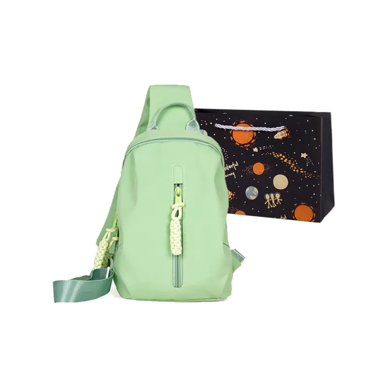 SWIMADE Nylon Shoulder Bag, Crossbody Bag, Sling Bag Regular Women's Ecru/Pink/Light Green/Black-11