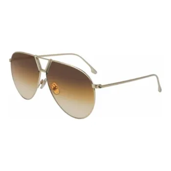 Victoria Beckham Aviator Sunglasses Women's Gold