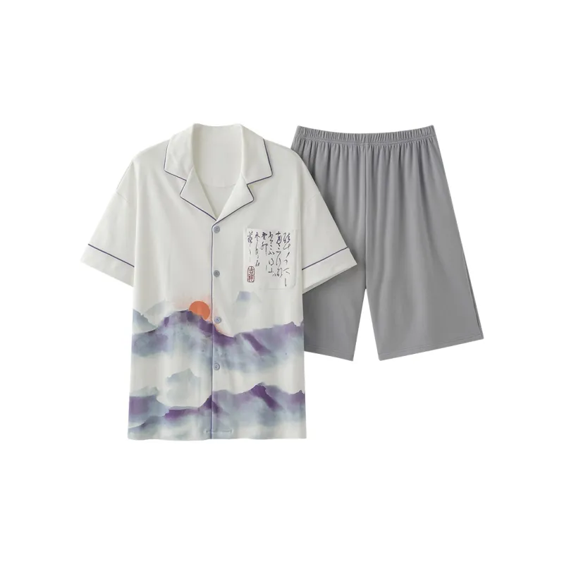 CHUDUAN Men Pajama Sets-0