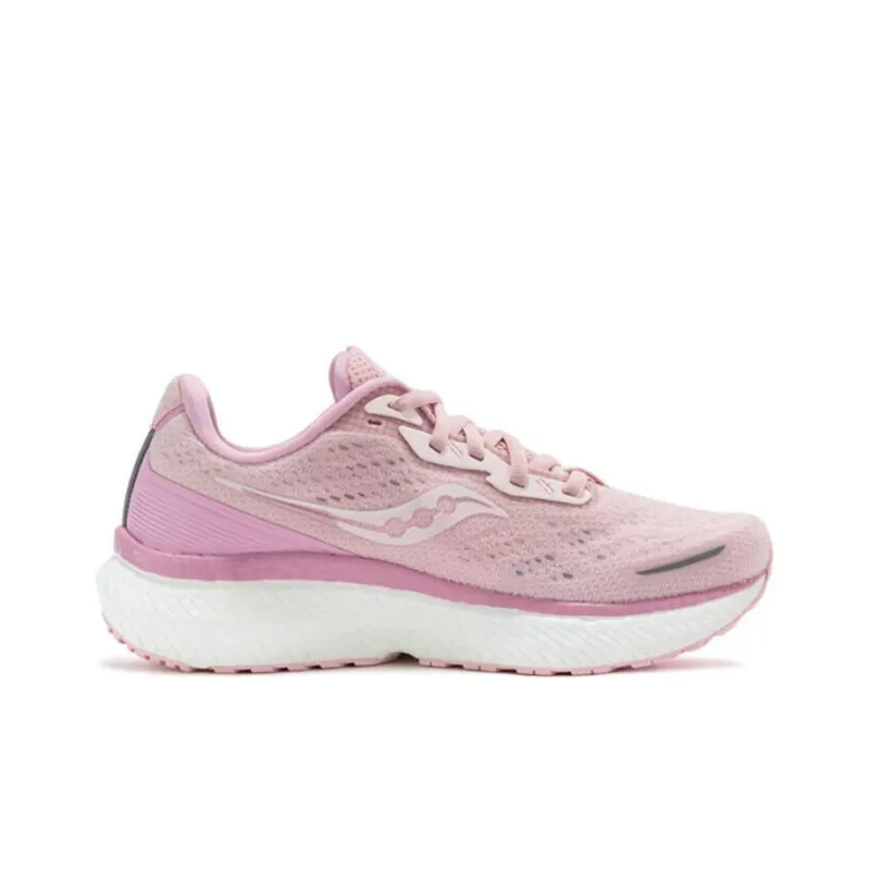 saucony Triumph 19 Running Shoes Unisex Low-top Pink/white-1