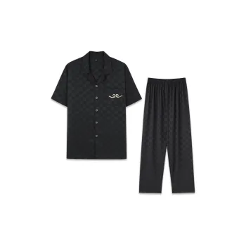 Good Fortune Pajama Set Men's Black