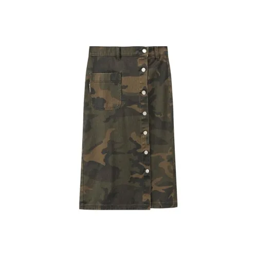 NO ONE ELSE Casual Long Skirt Women's Green