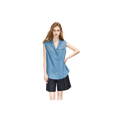 Dme Shirts Women's Medium Denim Blue