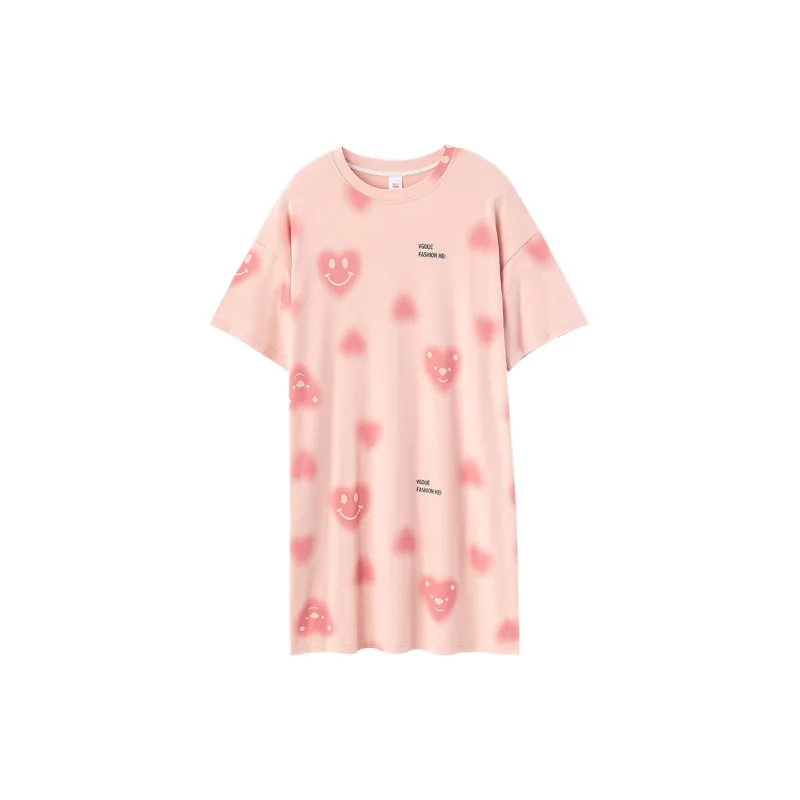 Huggy Kissy Nightgown Women's Shrimp Pink-0