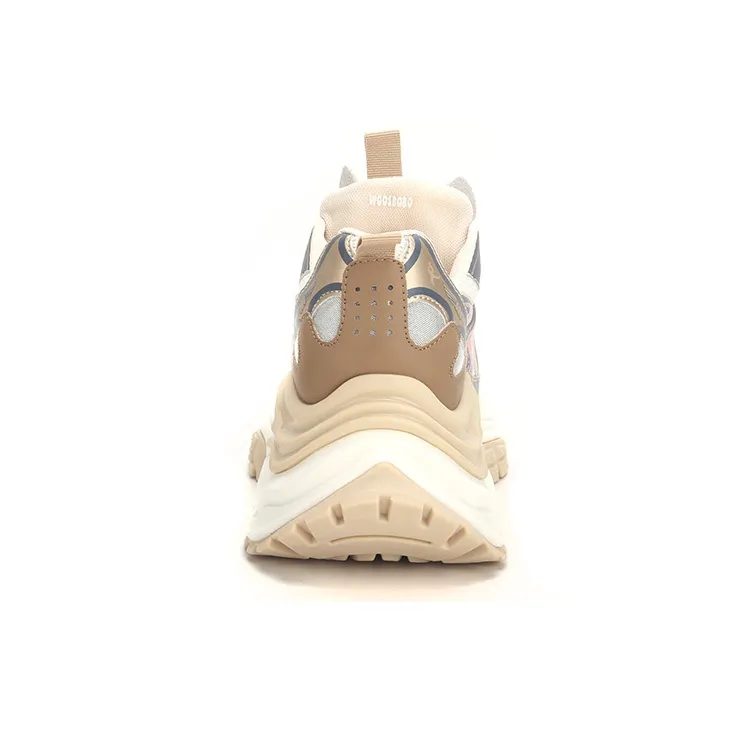 WOOS BOBO Cushioning Breathable Coverage Support Balance Lightweight Height Increasing Low-Top Chunky Sneakers Women's-3