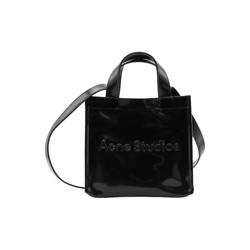 Acne Studios Polyurethane Tote Bag Shopping Bag Crossbody Handbag Mini Women's Black-1