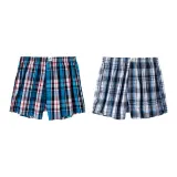 Blue Gray Blue Plaid