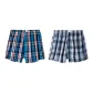 Blue Gray Blue Plaid
