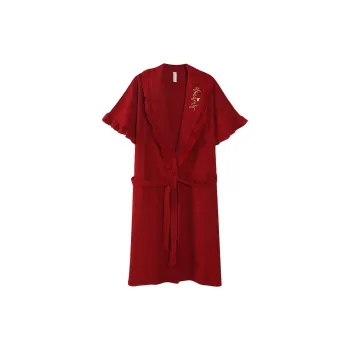GOSO Pajama Robe Women's Red Shades
