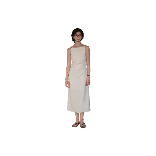 NICE PEOPLE Slip Dresses Women's White