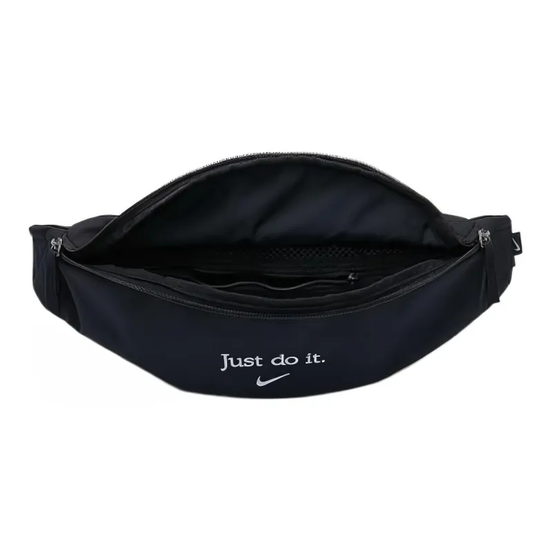 Nike Polyester Fanny Pack Regular Unisex Black With White Embroidery-4
