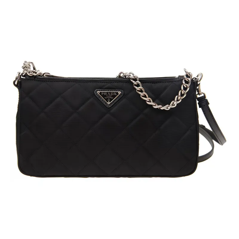 PRADA Nylon Handbag Shoulder Bag Crossbody Bag Regular Women's Black-4