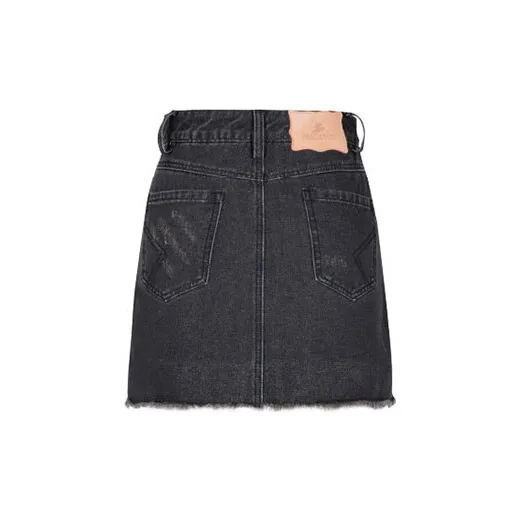 FRAIL STATE Denim Short Skirts Women's Black-1