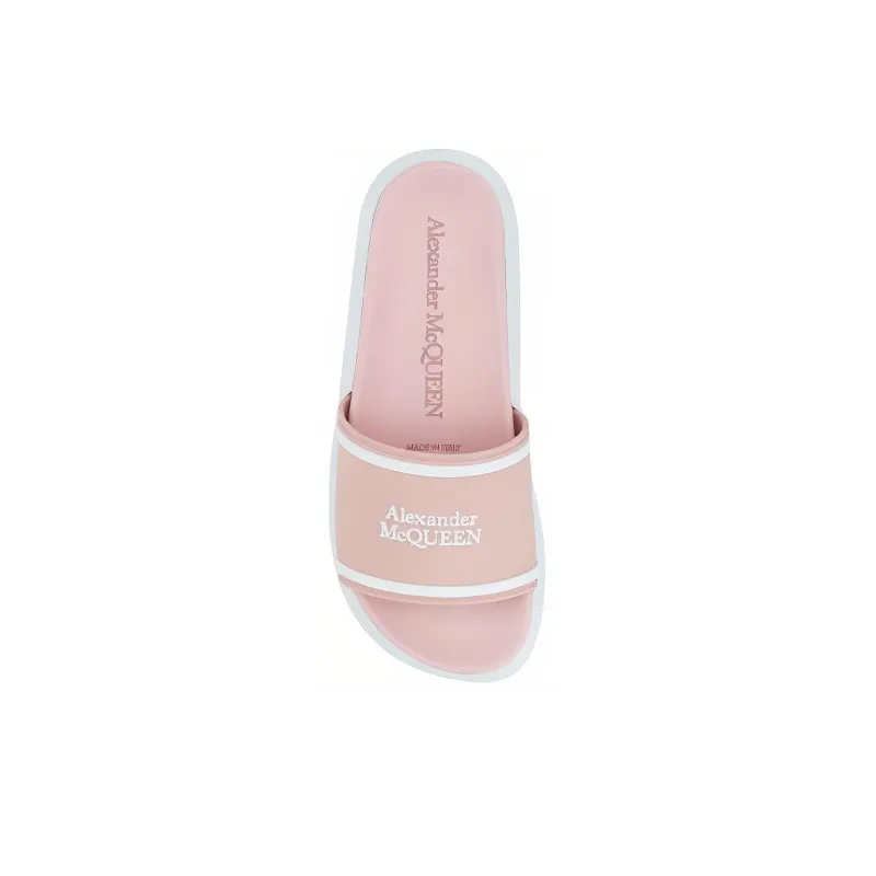 Alexander McQueen Slide Slippers Women's Light Pink-3