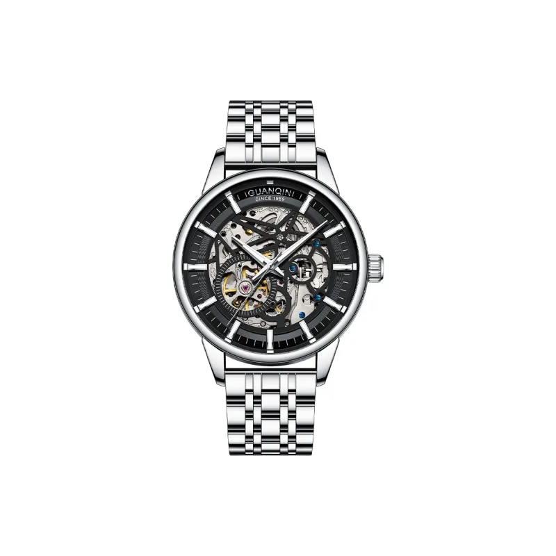 GUANQIN Automatic Mechanical Movement Men's Watches White Dial-6