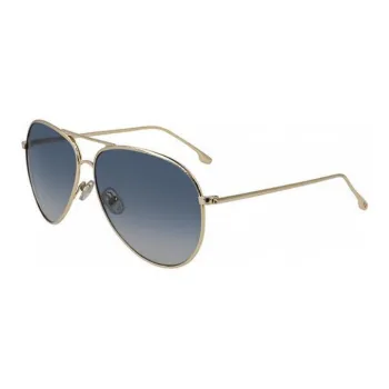 Victoria Beckham Aviator Sunglasses Women's Gold