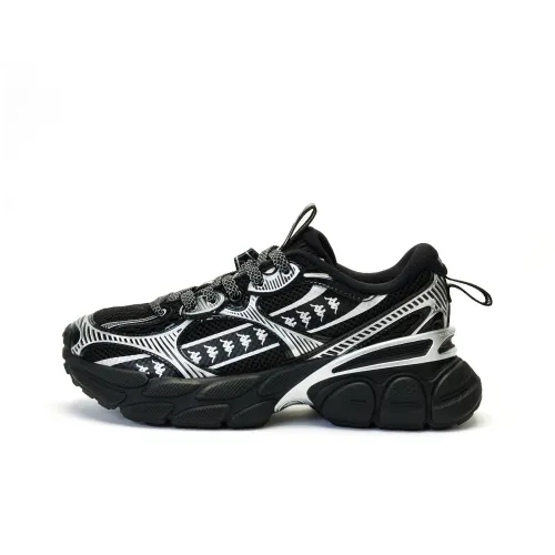 Kappa Slip Resistant Breathable Lightweight Mid Top Running Shoes Unisex Black