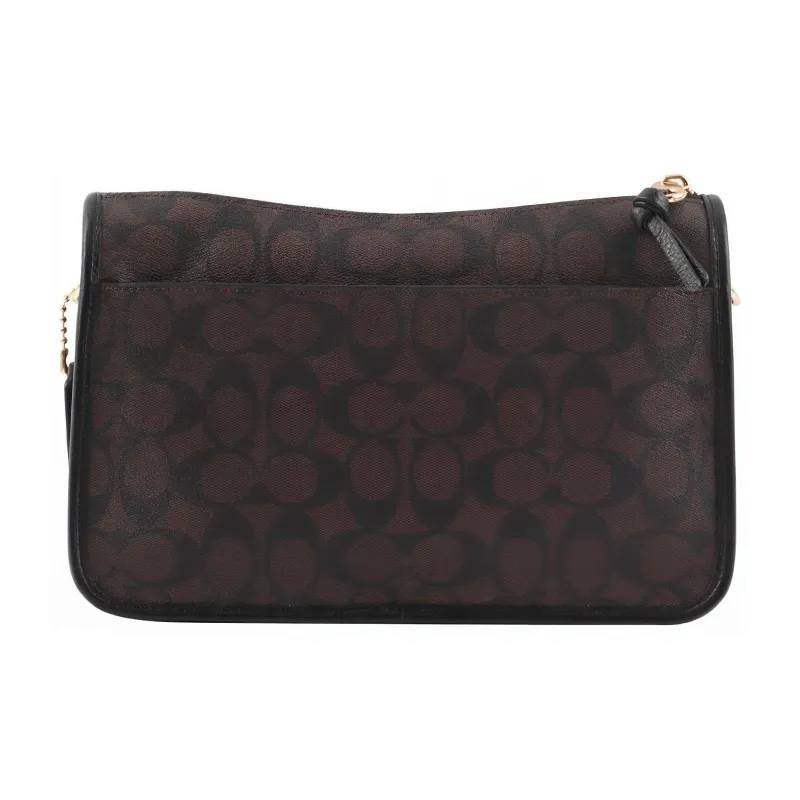 COACH Pennie Canvas Leather Biker 3 in 1 Handbag, Shoulder Bag, Crossbody Bag Tubas Women's Dark Brown-3