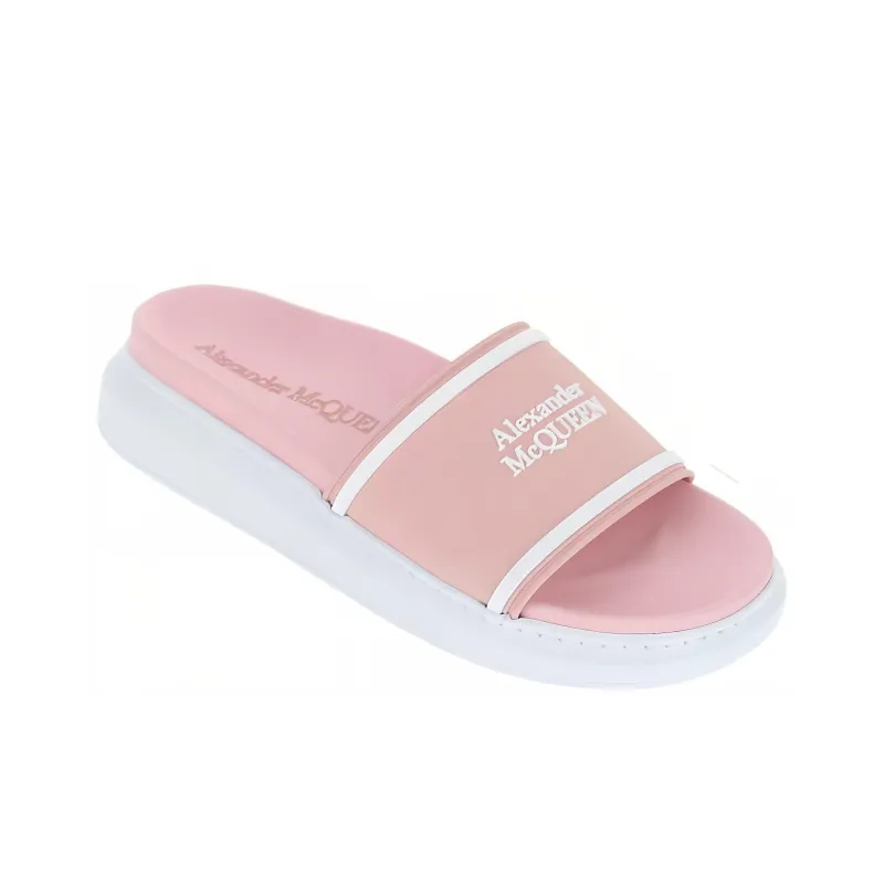 Alexander McQueen Slide Slippers Women's Light Pink-2