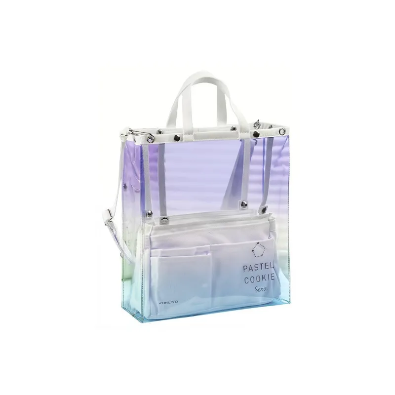 KOKUYO PVC Tote Bag Shopping Bag Shoulder Bags Handbags Regular Unisex Multicolor-1
