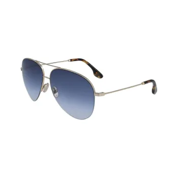 Victoria Beckham Aviator Sunglasses Women's Gold
