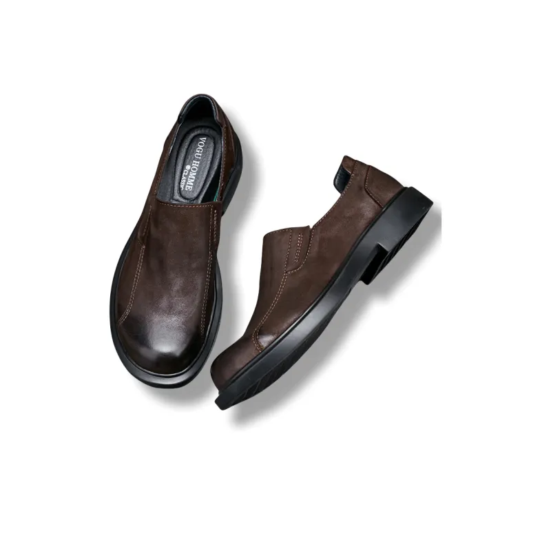 Brounvanm Men's Casual Shoes Men Low Top Black/Brown/Gray-10