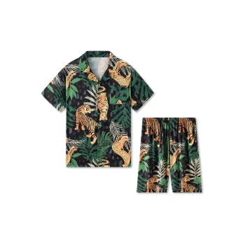 Good Fortune Pajama Set Men's Green