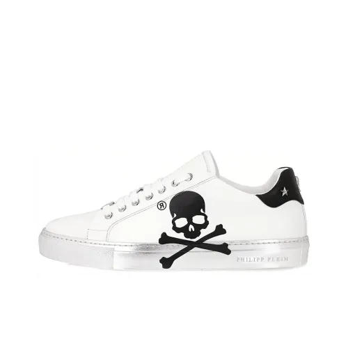 PHILIPP PLEIN Skateboard Shoes Men Low-Top White