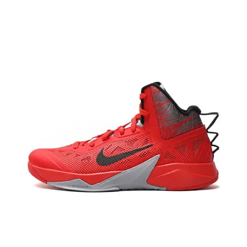 Nike ZOOM HYPERFUSE Basketball Shoes Men High-Top Red/Black