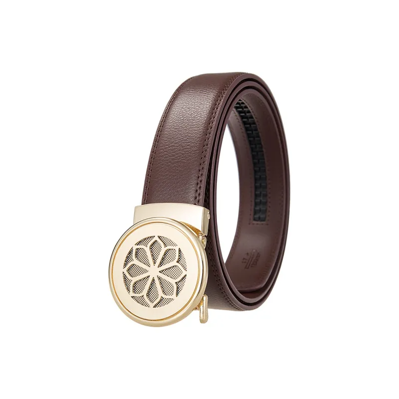 FUO Cow Leather Belts Men's 3.5cm-2