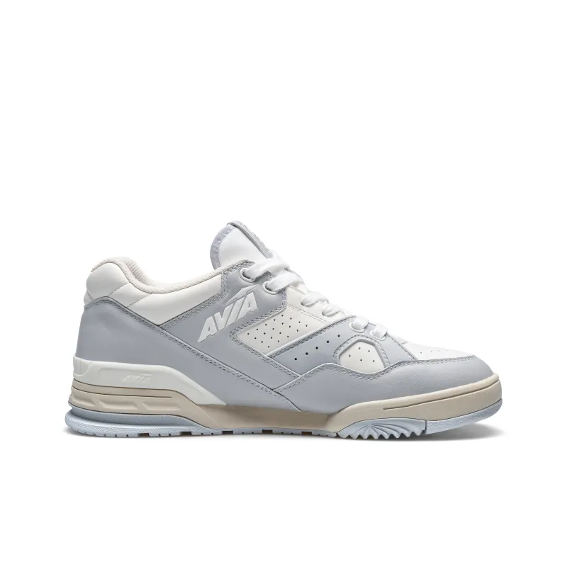 AVIA 855L Series Slip Resistant Cushioning Wear Resistant Low Top Vintage Basketball Shoes Men's White Gray-1