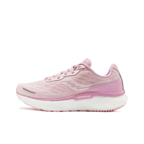 saucony Triumph 19 Running Shoes Unisex Low-top Pink/white