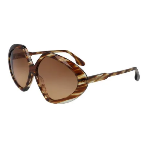 Victoria Beckham Irregular Shape Sunglasses Women's Tortoiseshell
