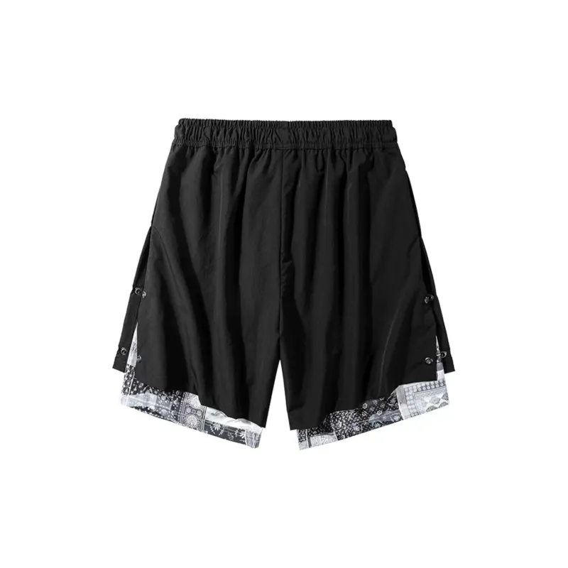UNIWOLF Casual Shorts Unisex Black-1