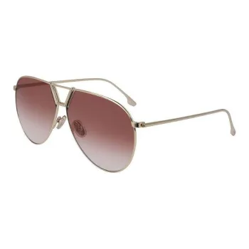 Victoria Beckham Aviator Sunglasses Women's Gold