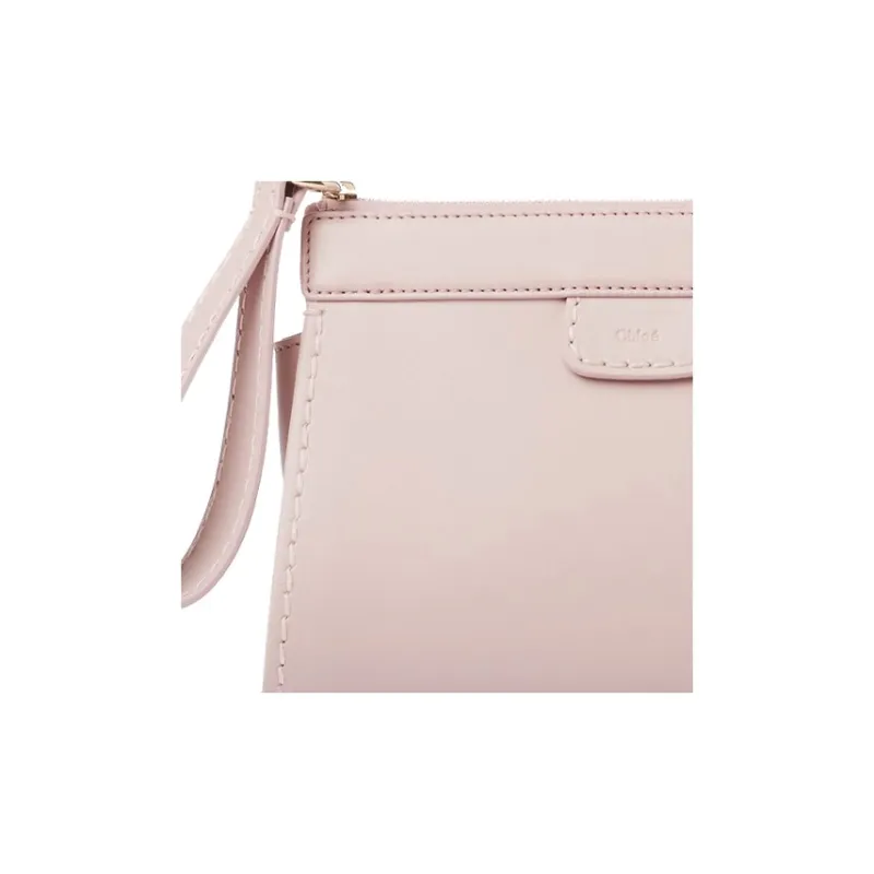 Chloe Edith Calfskin Shoulder Bag, Crossbody Bag Mini Women's Pink-3