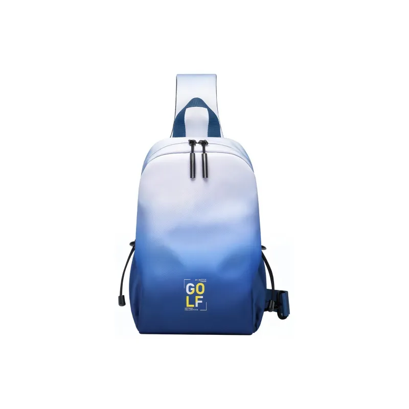 GOLF Fabric Crossbody Bag Shoulder Bag Sling Bag Regular Men's Ink Blue/Light Blue-1