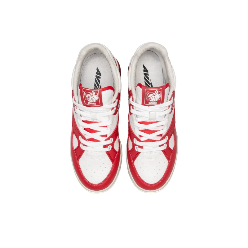 AVIA 855L Series Cushioning Wear Resistant Low Top Vintage Basketball Shoes Men's Red White-3
