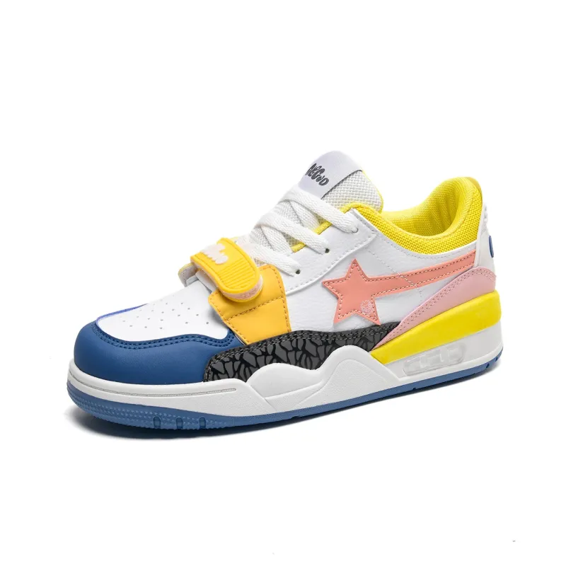 Circle Small Cushioning Coverage Wear-Resistant Lightweight Slip-Resistant Low-Top Skateboard Shoes Unisex-27