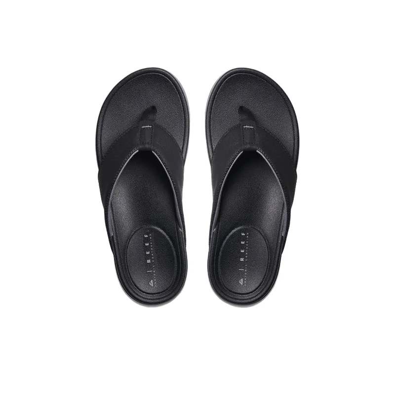 REEF Odor Resistant Slip Resistant Flip Flops Men's Black-2