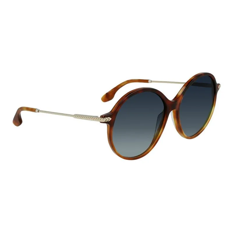Victoria Beckham Round Sunglasses Women's Tortoiseshell-2