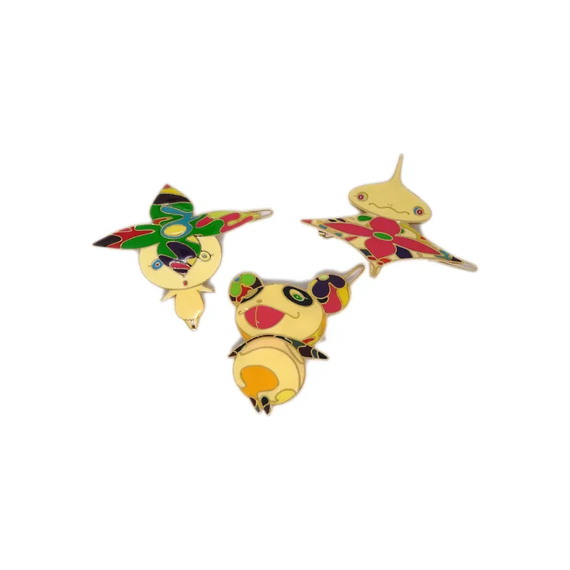 LOUIS VUITTON X Takashi Murakami 1990 2000s Onion Head Flower Boy Barrettes-1
