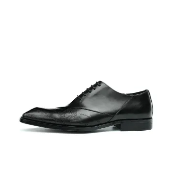 ASTON M.JAZZ Dress Shoes Men Low Top Black/Brown