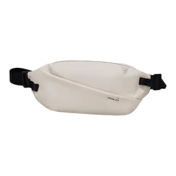 POLO Fabric Sling Bag Medium Size Men's Ecru/Black