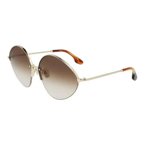 Victoria Beckham Irregular Shape Sunglasses Women's Gold