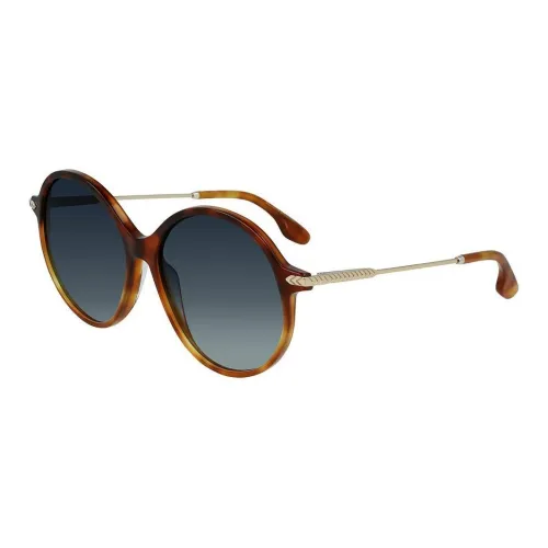 Victoria Beckham Round Sunglasses Women's Tortoiseshell