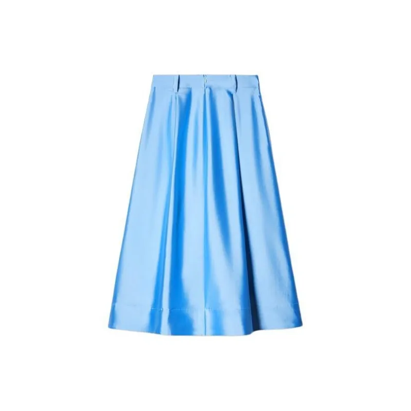 PSALTER Casual Long Skirt Women's Sky Blue-1